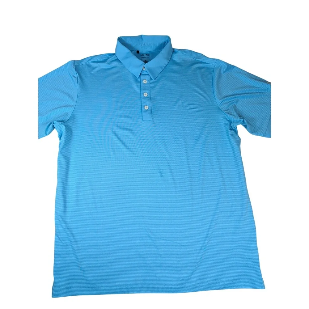 Adidas Men's Climalite‎ Blue Performance Golf Polo Shirt Size XL Casual Outdoor